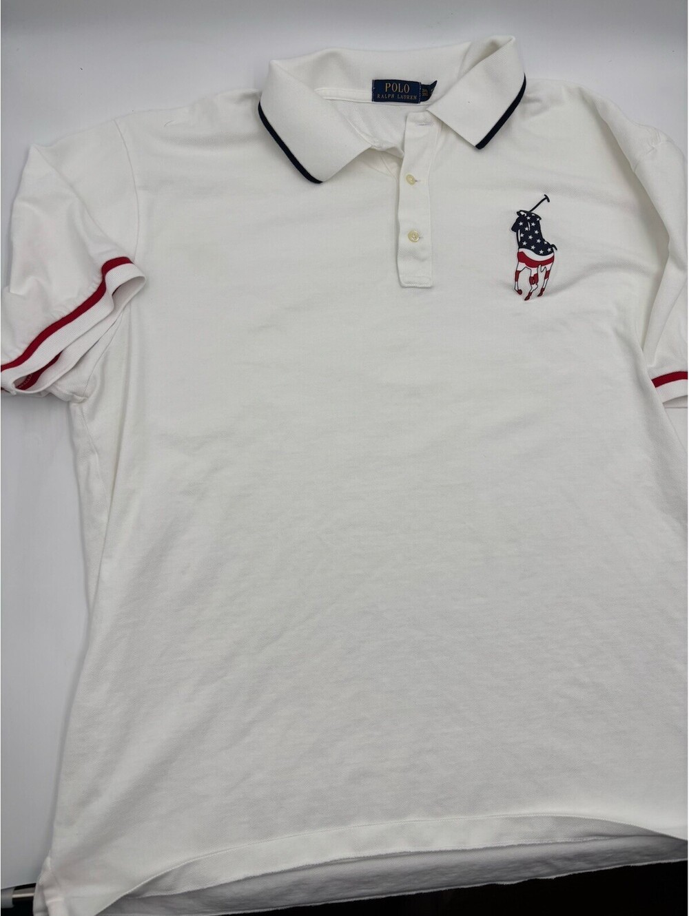 Ralph Lauren Men's US Basic Mesh Short Sleeve Polo Shirt White 3XL